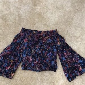 Off the shoulder free people blouse